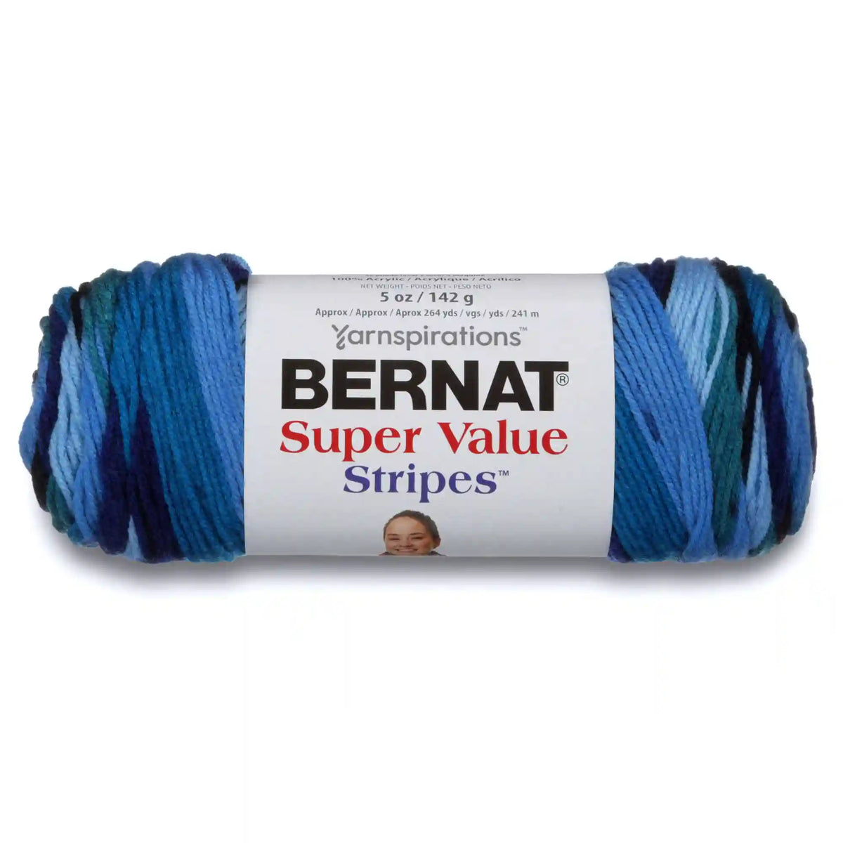 Bernat Super Value Stripes Yarn