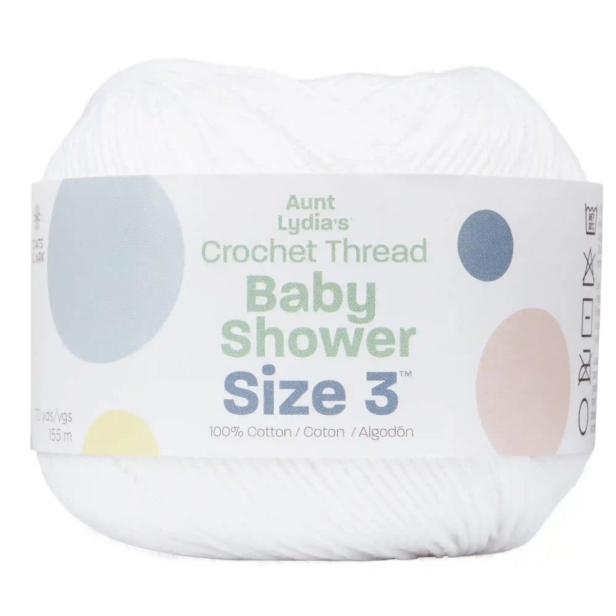 Aunt Lydia's Baby Shower Crochet Thread Size 3 - Discontinued Shades