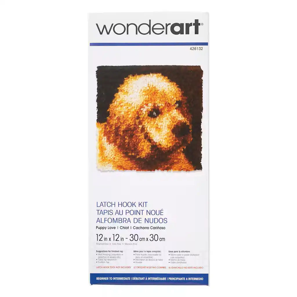 WonderArt Puppy Love Kit 12" x 12" - Discontinued Items
